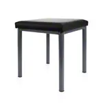 Abbildung zeigt Hocker Robusta mit Polster, L x B 40 x 40 cm, Gestellfarbe anthrazit