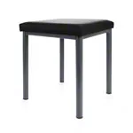 Abbildung zeigt Hocker Robusta mit Polster, L x B 40 x 40 cm, Gestellfarbe anthrazit