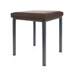 Abbildung zeigt Hocker Robusta mit Polster, L x B 40 x 40 cm, Gestellfarbe anthrazit