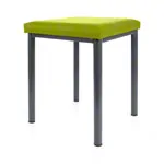 Hocker Robusta mit Polster, L x B 40 x 40 cm, Gestellfarbe anthrazit