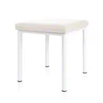 Abbildung zeigt Hocker Robusta mit Polster, L x B 40 x 40 cm, Gestellfarbe wei