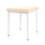 Hocker Robusta mit Polster, L x B 40 x 40 cm, Gestellfarbe wei