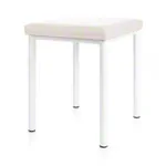 Abbildung zeigt Hocker Robusta mit Polster, L x B 40 x 40 cm, Gestellfarbe wei