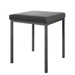 Abbildung zeigt Hocker mit Polster, L x B 40 x 40 cm, Gestellfarbe anthrazit