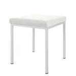 Abbildung zeigt Hocker mit Polster, L x B 40 x 40 cm, Gestellfarbe wei