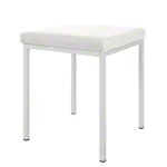 Hocker mit Polster, L x B 40 x 40 cm, Gestellfarbe wei