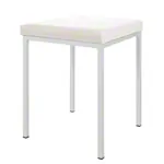 Hocker mit Polster, L x B 40 x 40 cm, Gestellfarbe wei
