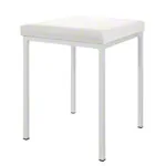Hocker mit Polster, L x B 40 x 40 cm, Gestellfarbe wei