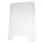 Produktbild: Hygiene Schutzwand aus Acrylglas LxBxH 58x86x30 cm, mit Durchreiche LxB 40x11 cm