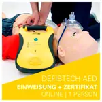 Interaktive AED Online Einweisung mit Zertifikat, 1 Person