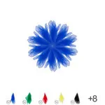 Jongliertuch, 65x65 cm, 10 Tcher