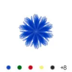 Jongliertuch, LxB 65x65 cm, 10 T�cher