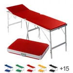 Produktbild: Koffermassagebank Alumed inkl. Kopfteil, LxBxH 184x55x70-79 cm