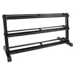 Kompakthantel-St�nder XXL mit 3 Ablagen, LxBxH 162x59x82 cm