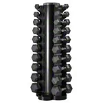 Kurzhantel-Turm-Set mit 10 Paar Hex Hanteln, 1-10 kg, LxBxH 51x51x123 cm