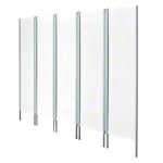 Leichtparavent 5-flgelig, HxB 165 x 259 cm