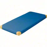 Produktbild: Leichtturnmatte mit Lederecken, LxBxH 150x100x8 cm