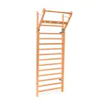 NOHRD Sprossenwand Eiche, ausklappbar, 14 Sprossen, HxBxT 230x80x13 cm