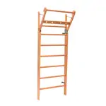 Produktbild: NOHRD Sprossenwand Kirsche, ausklappbar, 10 Sprossen, HxBxT 230x80x13 cm
