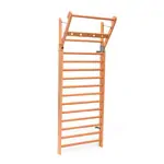 Produktbild: NOHRD Sprossenwand Kirsche, ausklappbar, 14 Sprossen, HxBxT 230x80x13 cm