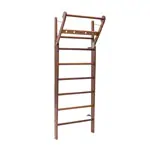 Produktbild: NOHRD Sprossenwand Nussbaum, ausklappbar, 10 Sprossen, HxBxT 230x80x13 cm