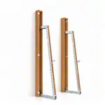 Abbildung zeigt NOHRD SquatRack ausklappbare Hantelablage Eiche