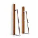 NOHRD SquatRack ausklappbare Hantelablage Nussbaum