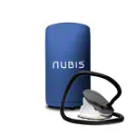 Abbildung zeigt NUBIS aufblasbarer Hocker inkl. Tragetasche, LxB 35x50 cm + Fu�pumpe