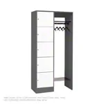 Produktbild: Offene Garderobe für 5 Personen, HxBxT 195x96x48 cm