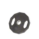 Olympia Hantelscheibe mit Gummiberzug und Griff, Bohrung  5 cm, 10 kg, Stck