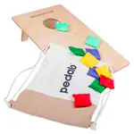 Produktbild: Pedalo Cornhole-Set Kids, 12-tlg., 1xCornhole-Brett, 10xWurfsäckchen, 1xRucksack