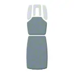 Abbildung zeigt Polster tailliert fr Osteopathen