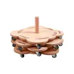 Abbildung zeigt Rollrutscher-Set, 5-tlg., 4 Rollbretter und 1 Stapelvorrichtung