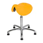 Abbildung zeigt Sattelhocker mit Polster, Exklusiv mit Gleitern