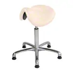 Abbildung zeigt Sattelhocker mit Polster, Exklusiv mit Gleitern