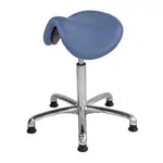 Abbildung zeigt Sattelhocker mit Polster, Exklusiv mit Gleitern