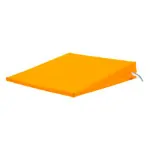 Sitzkeilkissen VB 120 mit Kunstlederbezug, 38x38x7/1 cm