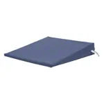 Abbildung zeigt Sitzkeilkissen VB 120 mit Kunstlederbezug, 38x38x7/1 cm