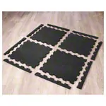 Sport-Tec Bodenschutzmatte 1 m, 4 Matten  50x50 cm + 8 Randstcke