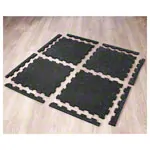 Abbildung zeigt Sport-Tec Bodenschutzmatte 1 m�, 4 Matten � LxB 50x50 cm + 8 Randst�cke