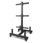Sport-Tec Bumper Plate Rack fr Olympia Scheiben + Stangen L x B x H 73,5 x 62,5 x 118,5 cm