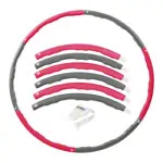 Abbildung zeigt Sport-Tec Hula Hoop Reifen,  100 cm, 1,5 kg, inkl. Maband