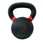 Produktbild: Sport-Tec Kettlebell Powdercoated, 10 kg, schwarz/hellrot