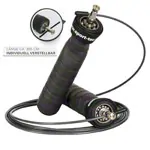 Abbildung zeigt Sport-Tec Springseil Speed Rope mit Anti-Rutsch-Griffen inkl. 2 Gewichten, verstellbar, 270 cm