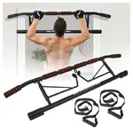 Produktbild: Sport-Tec T�rreck Klimmzugstange klappbar, LxB 117x28 cm, inkl. 2 Power Ropes + 2 Karabinerhaken