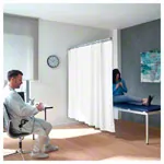 Teleskopsichtschutz 150 cm mit Vorhang 175 cm