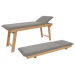 Abbildung zeigt Therapieliege Tiziano Natur, LxBxH 195x65x80 cm