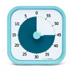 Abbildung zeigt Time Timer MOD Home Edition, visueller Timer, 60 Min., LxB 9x9 cm