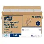 Tork Xpress� Universal H2 Interfold Papierhandt�cher, 2-lagig, LxB 24x21,3 cm, 20x237 St�ck, wei�