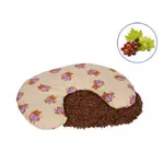 Produktbild: Traubenkern-Nackenh�rnchen mit Baumwollbezug, 0.8 kg, LxB 30x30 cm